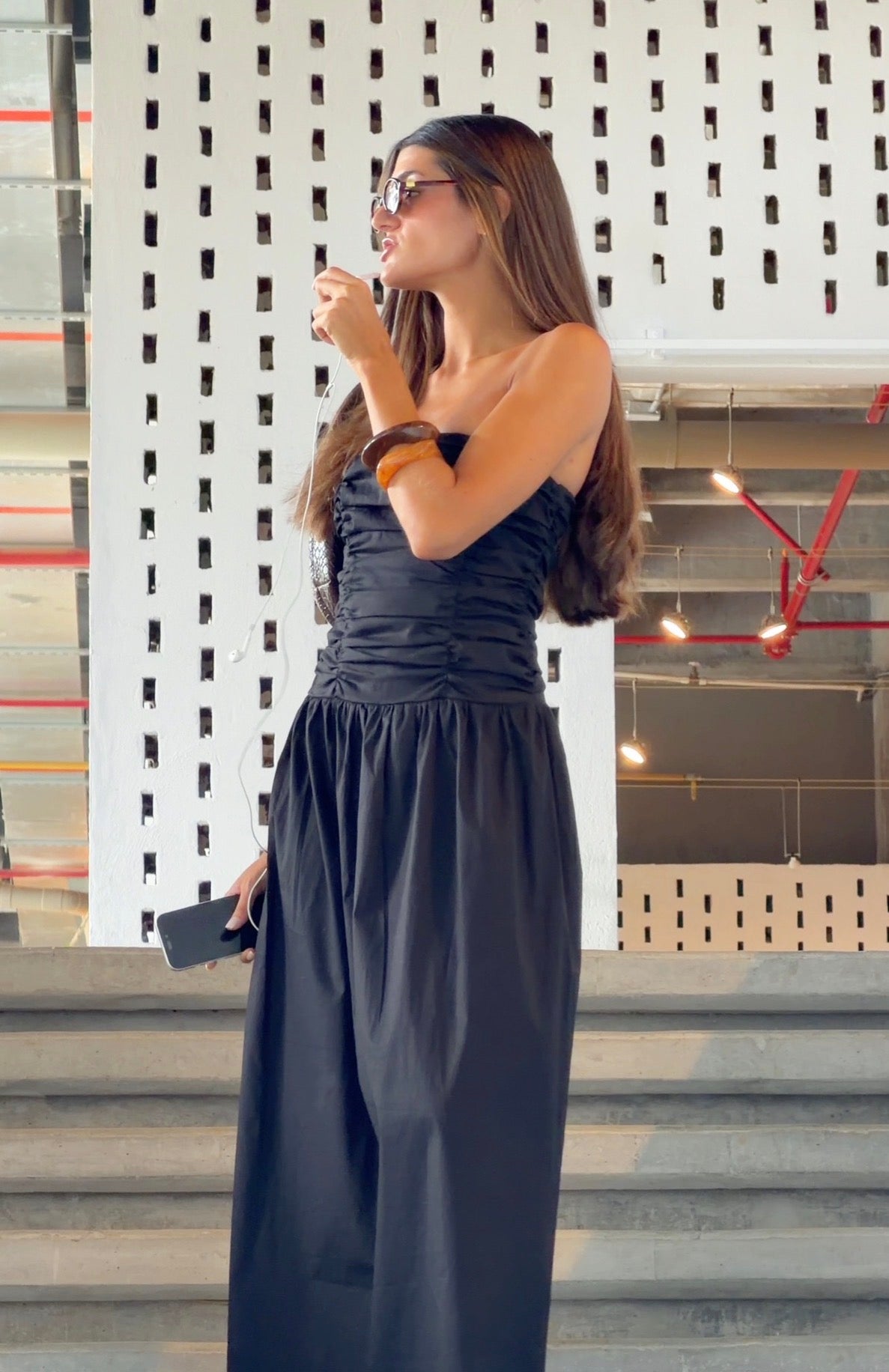 ELISA MIDI DRESS BLACK