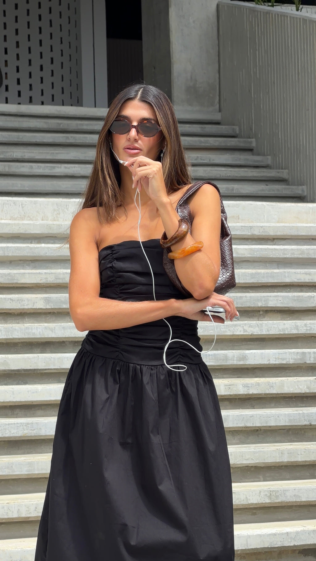 ELISA MIDI DRESS BLACK