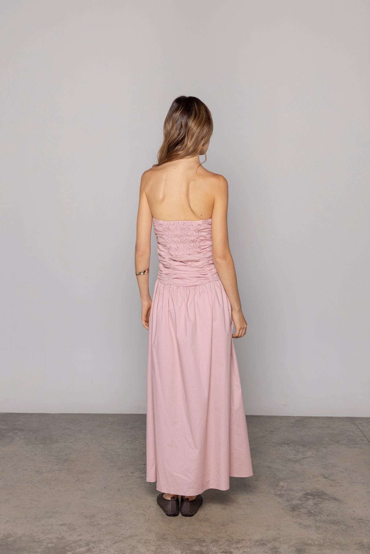 ELISA MIDI DRESS ROSE