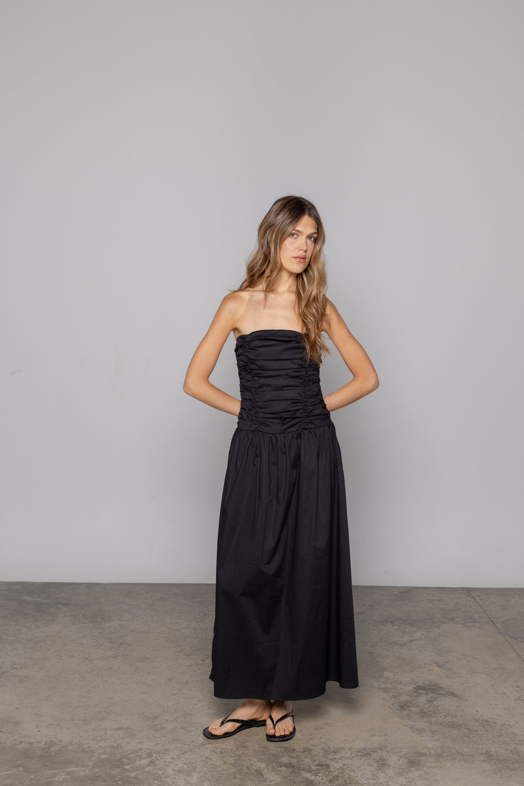 ELISA MIDI DRESS BLACK