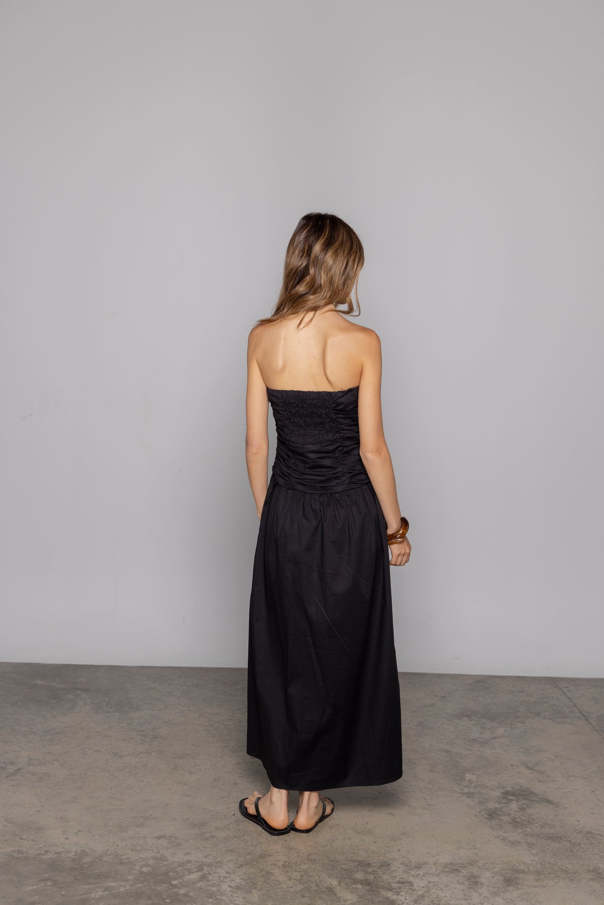ELISA MIDI DRESS BLACK