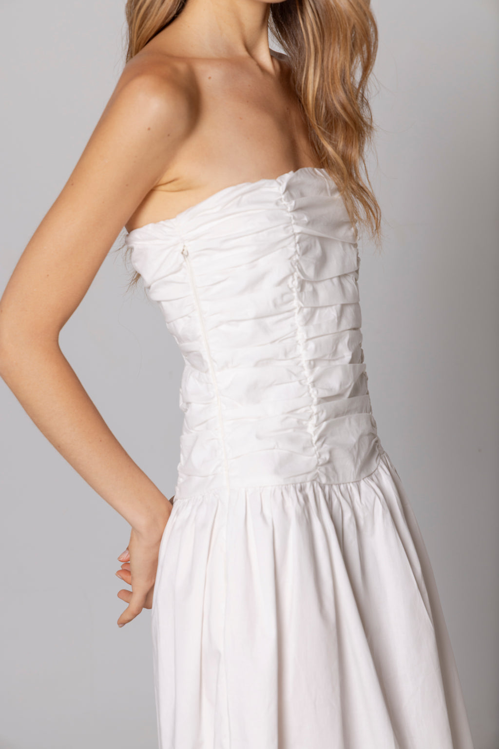 ELISA MIDI DRESS WHITE