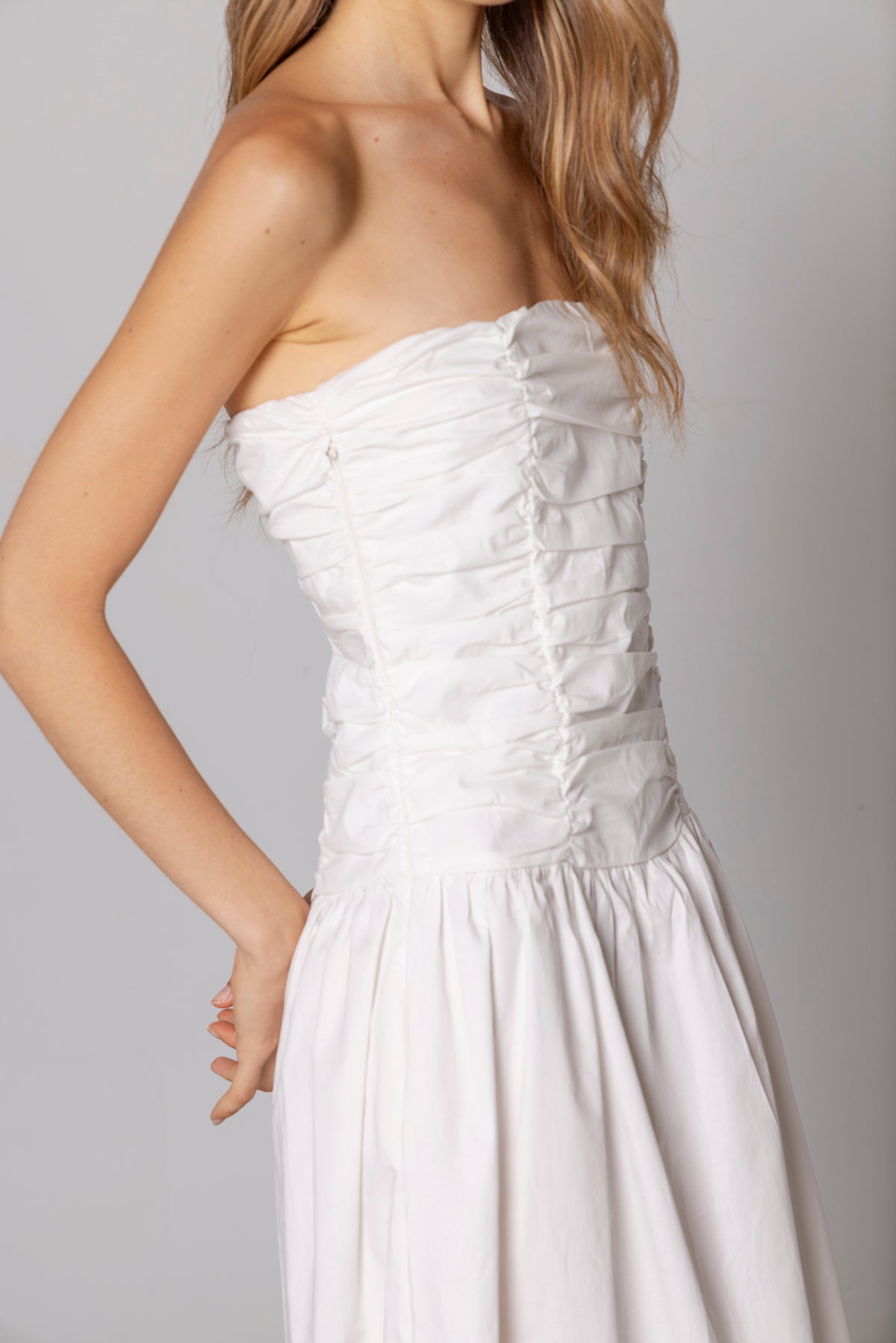 ELISA MIDI DRESS WHITE