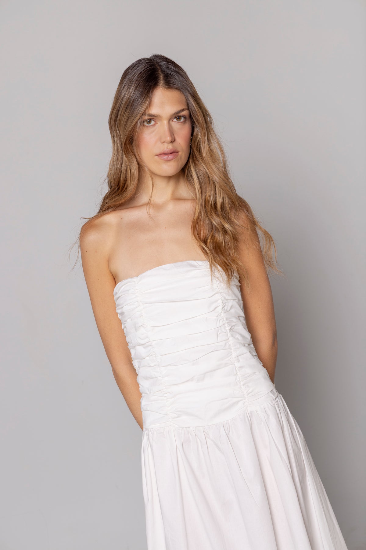 ELISA MIDI DRESS WHITE